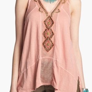 Free People Focus on Center tank/tunic emb…